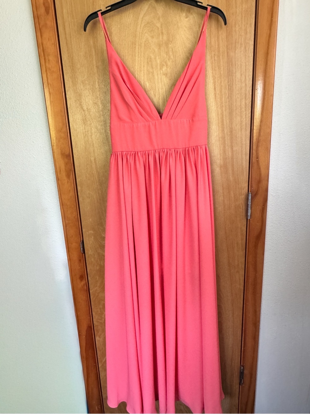Strappy Coral Pink Maxi Dress